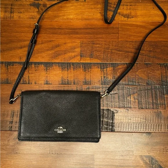 Coach Black Leather Crossbody - Picture 9 of 9